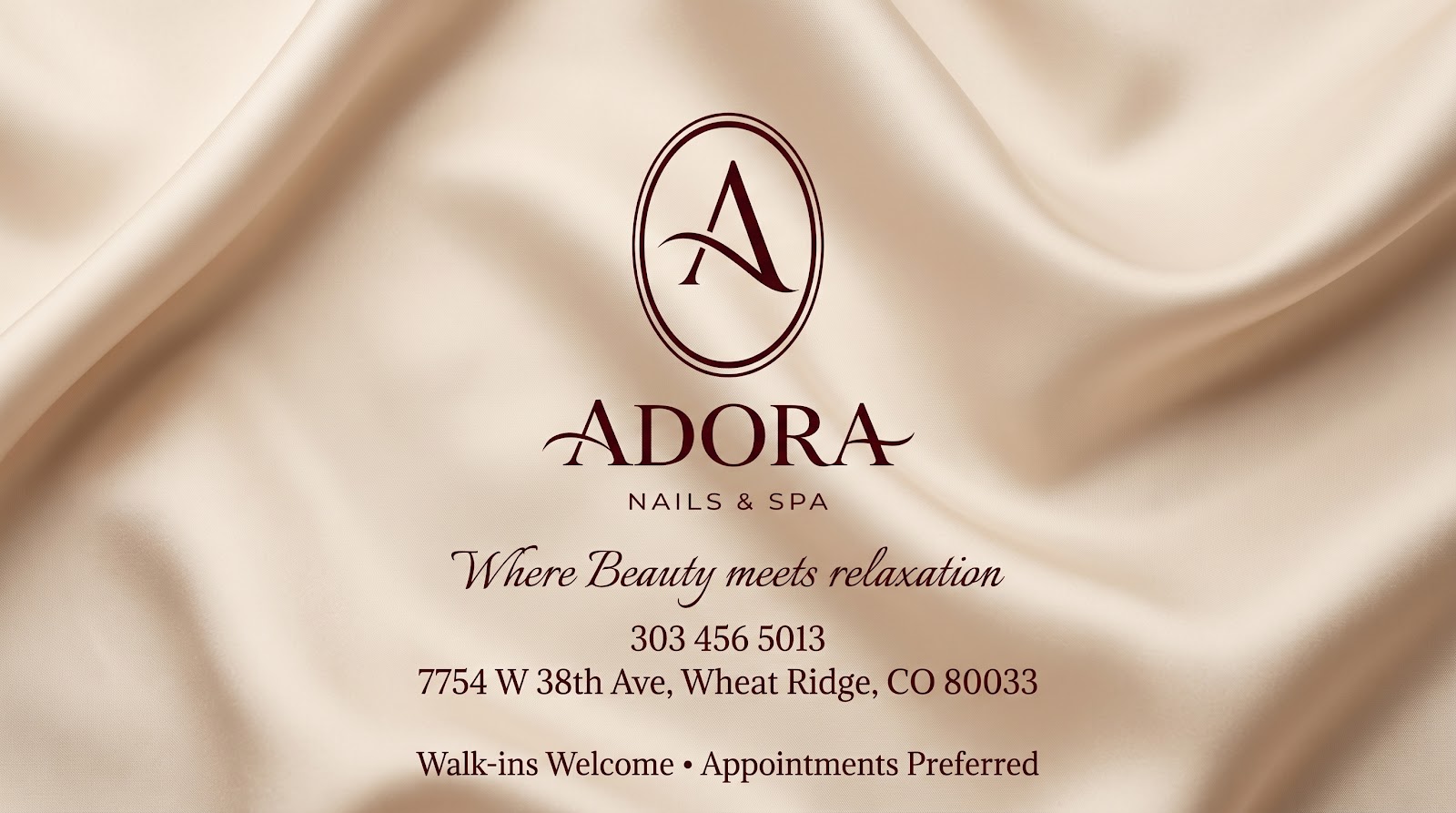 Adora Nails & Spa logo